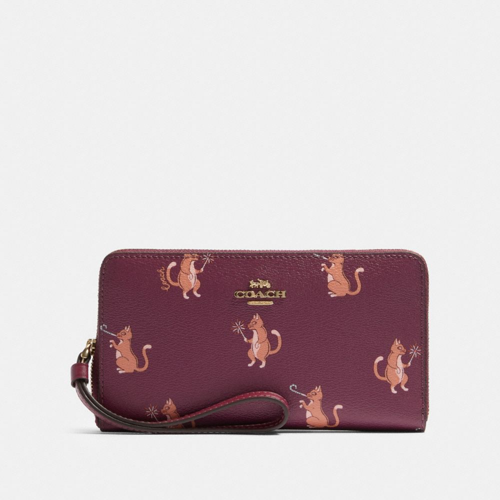 Coach party 2025 cat wallet