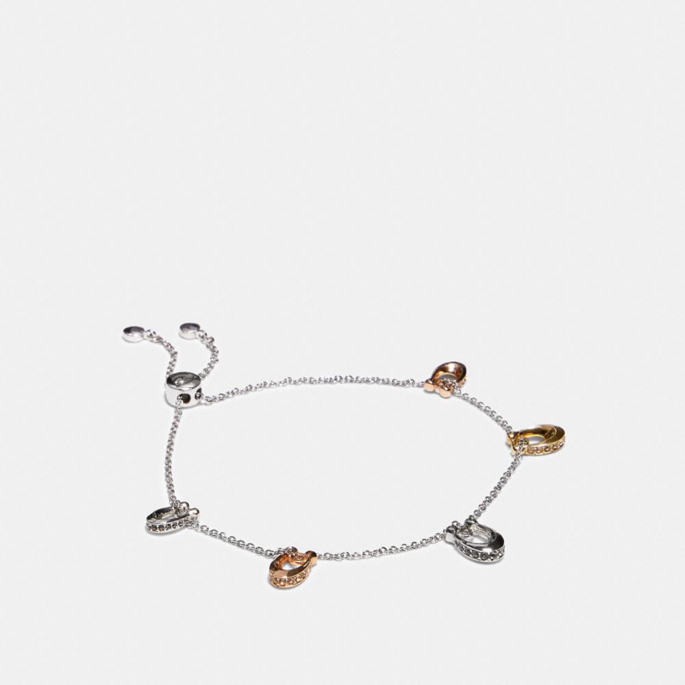 SIGNATURE RONDELL SLIDER BRACELET - F87938 - SV/MULTI