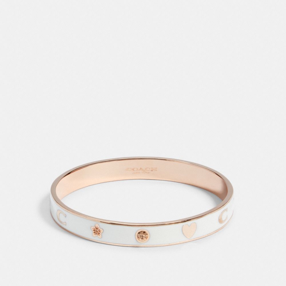 COACH F87950 - MOTIF BANGLE RS/CHALK