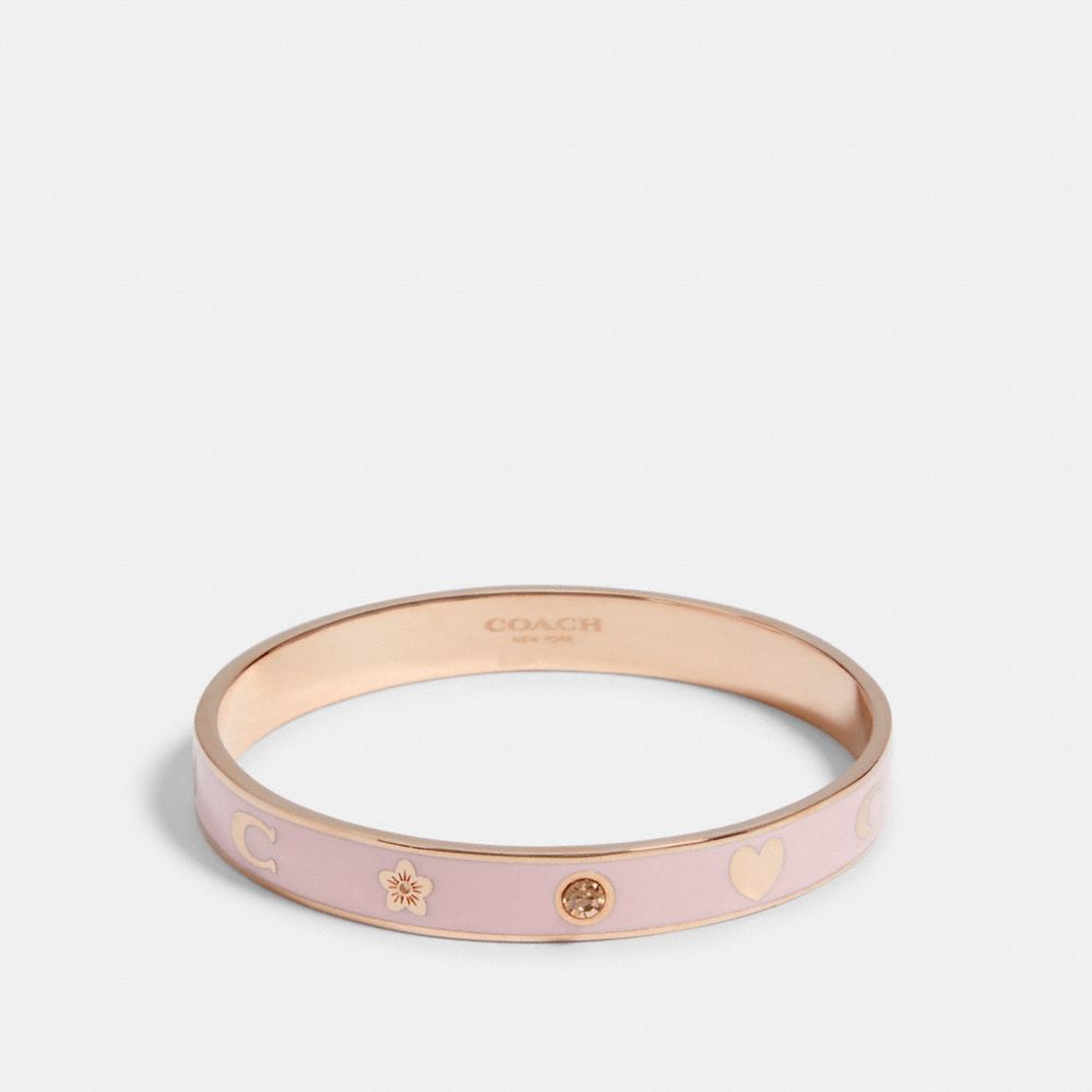 MOTIF BANGLE - F87950 - RS/PINK