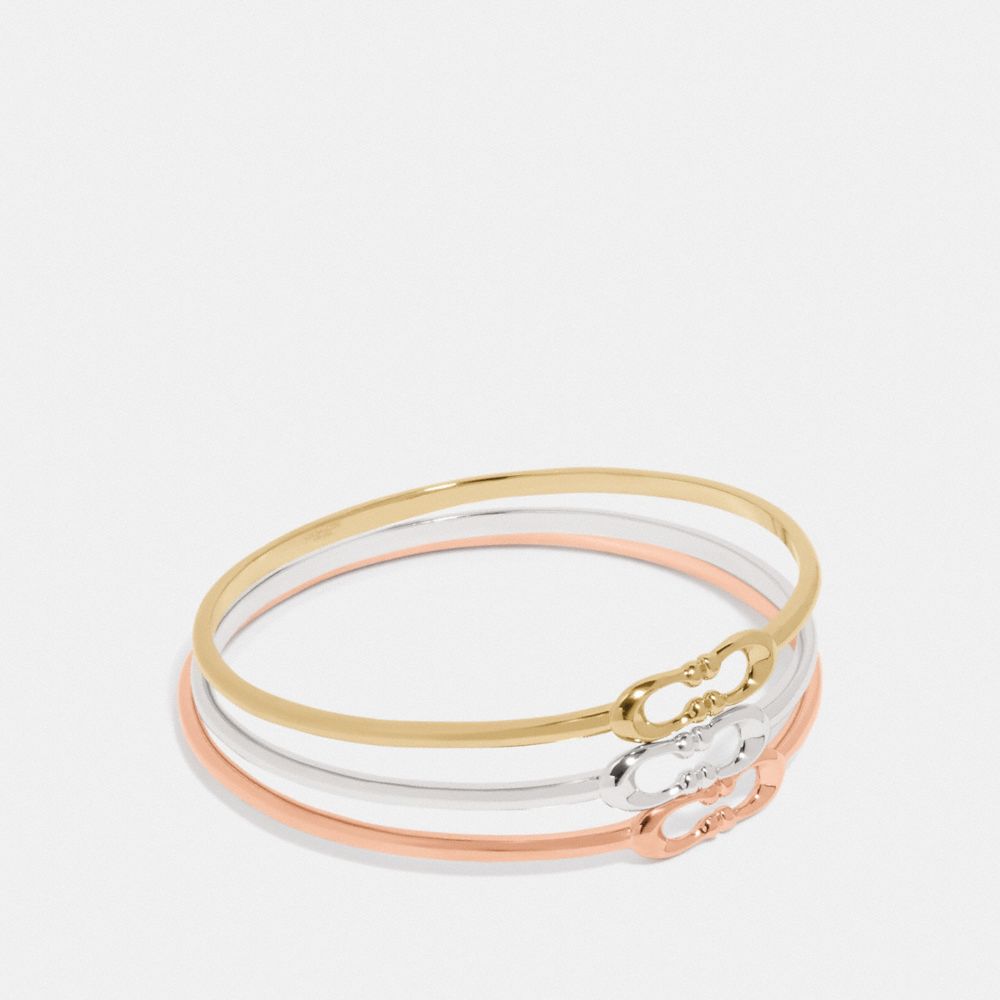 COACH F87972 SIGNATURE BANGLE SET MULTICOLOR