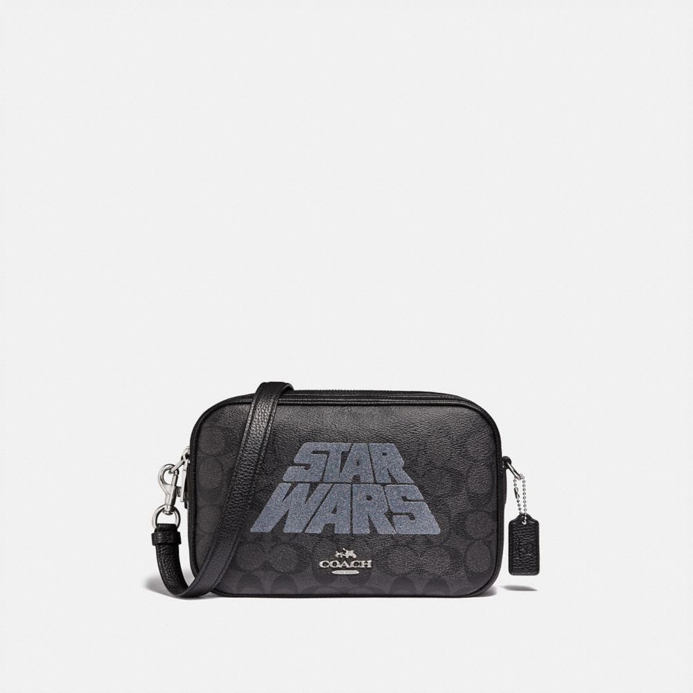 STAR WARS X COACH JES CROSSBODY IN SIGNATURE CANVAS WITH MOTIF - F88009 - SV/BLACK SMOKE/BLACK MULTI