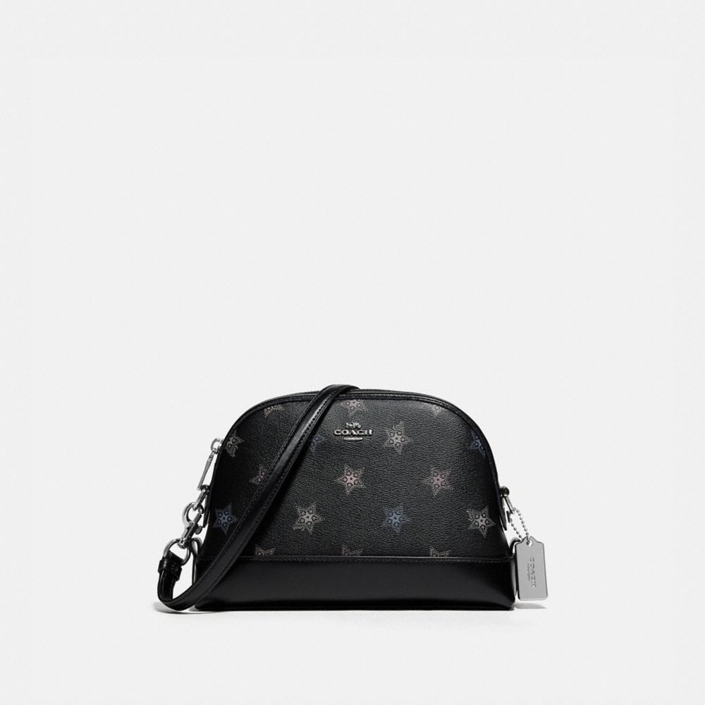 DOME CROSSBODY WITH DOT STAR PRINT - SV/BLACK MULTI - COACH F88031