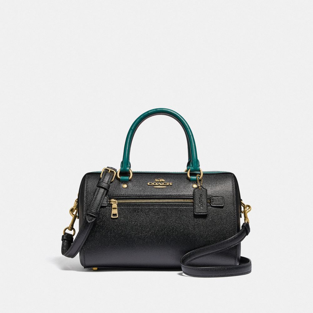 ROWAN SATCHEL - F88033 - IM/BLACK VIRIDIAN