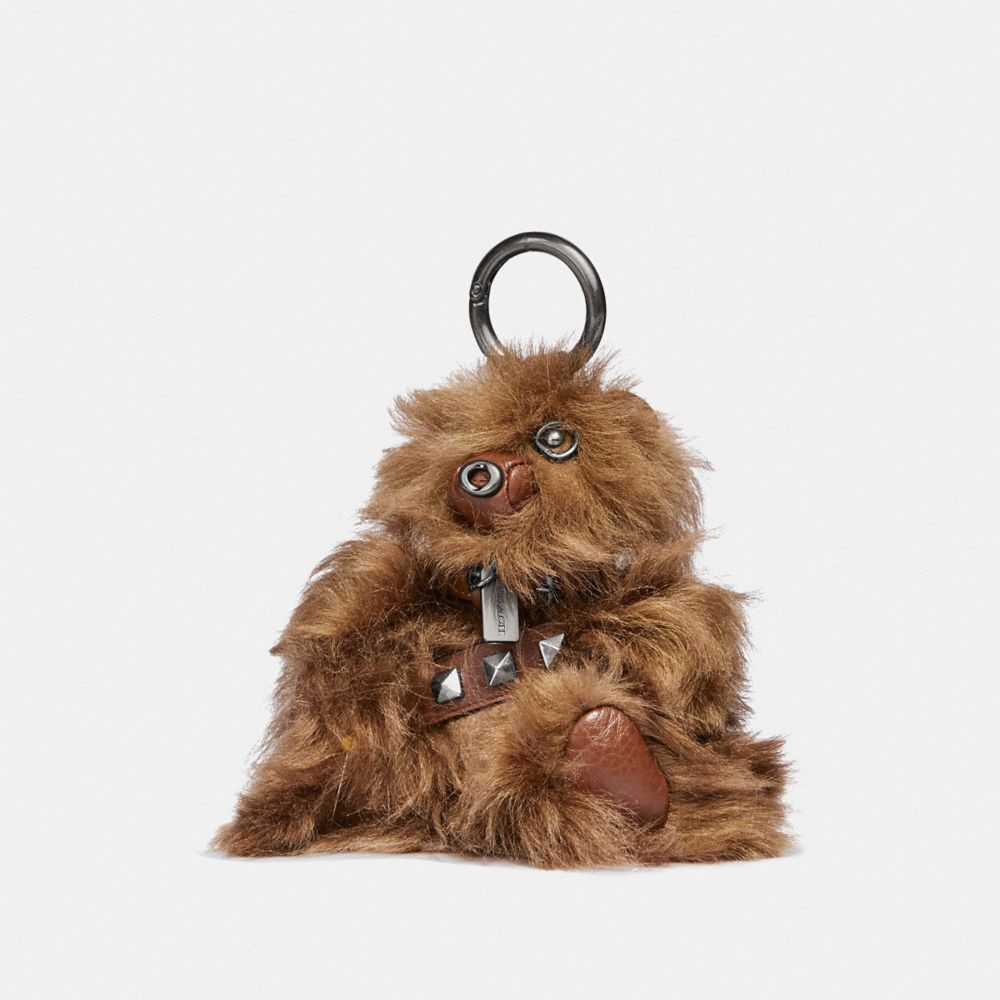 COACH F88048 STAR WARS X COACH CHEWBACCA BEAR BAG CHARM QB/DARK SADDLE