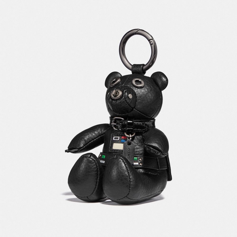 COACH STAR WARS X COACH DARTH VADER BEAR BAG CHARM - QB/BLACK - F88049