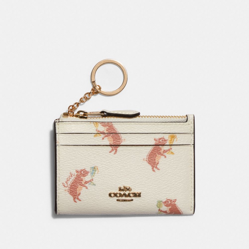 Shop Coach Mini Skinny Id Case With Painted Cherry Print (F88250, F88208)  by Gexpress