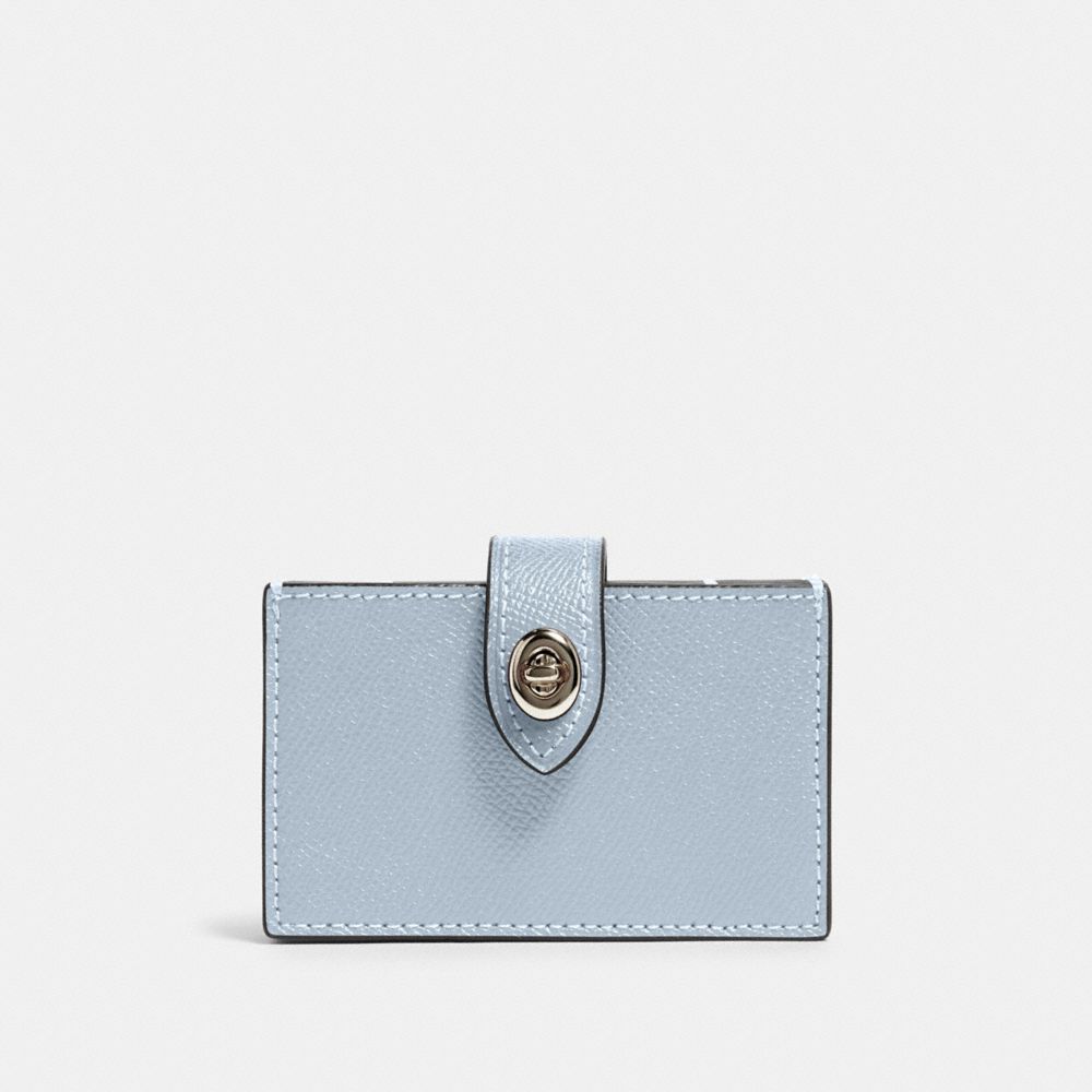 ACCORDION CARD CASE - SV/PALE BLUE - COACH F88097