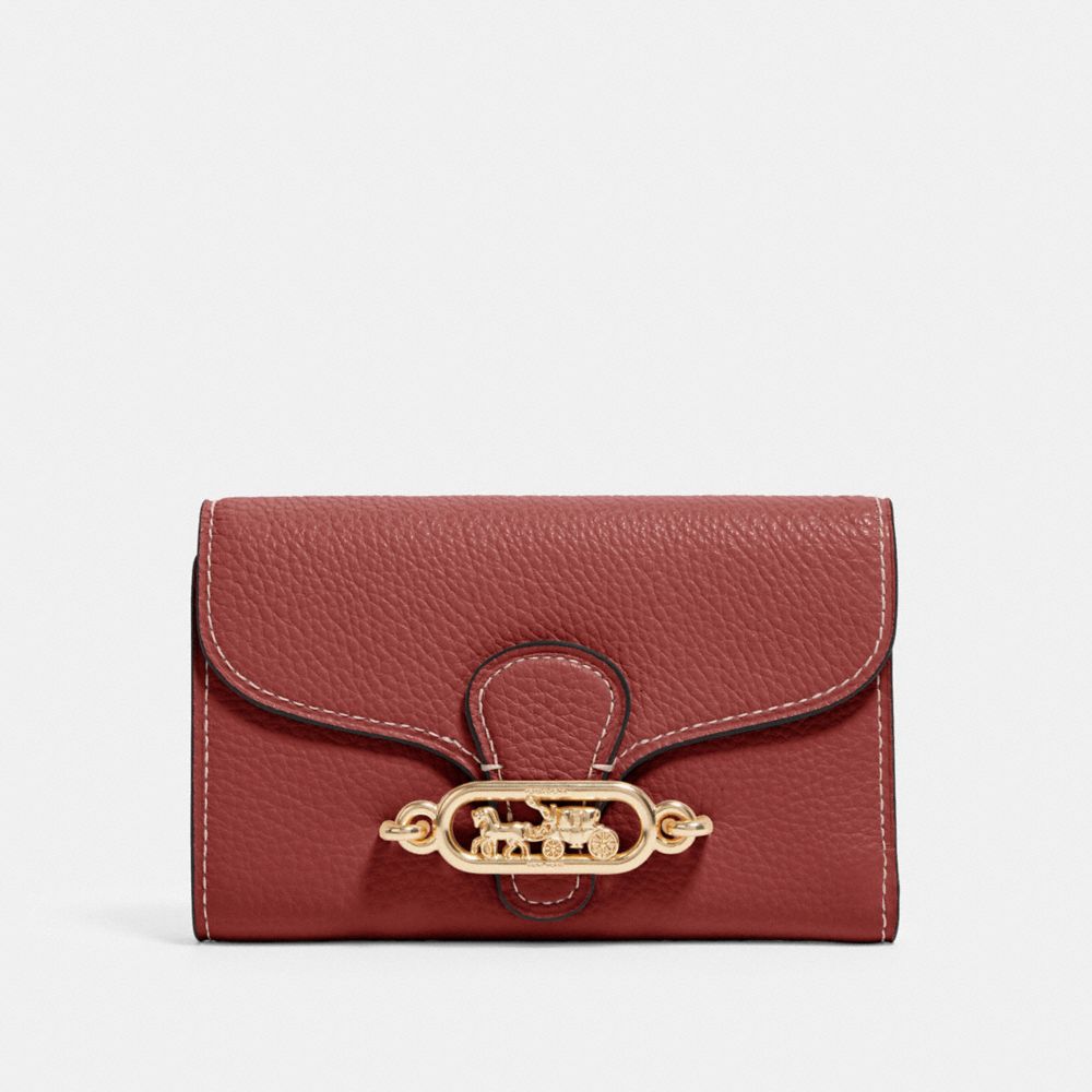 COACH F88099 JADE MEDIUM ENVELOPE WALLET IM/WINE