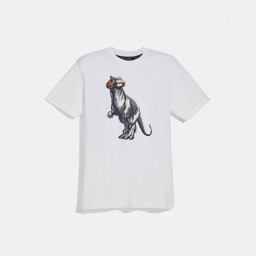 COACH F88136 Star Wars X Coach Tauntaun T-shirt WHITE