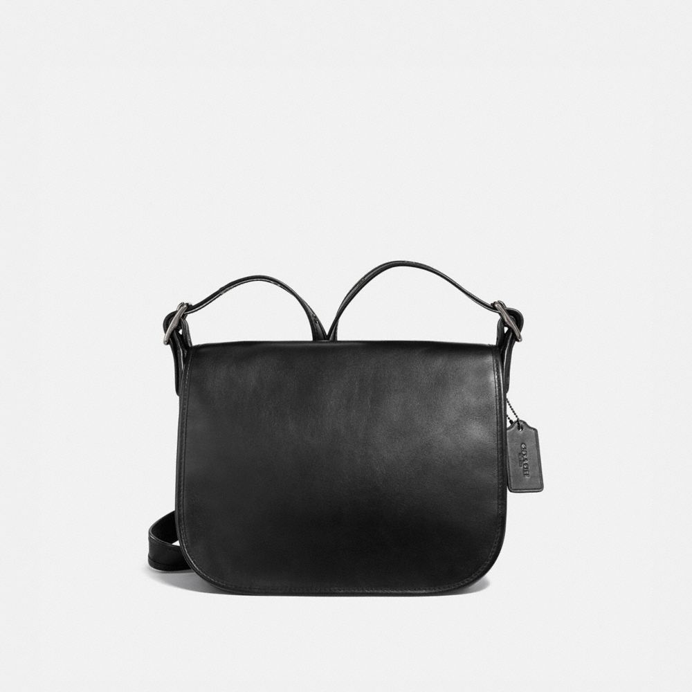 COACH PATRICIA SADDLE BAG - QB/BLACK - F88145