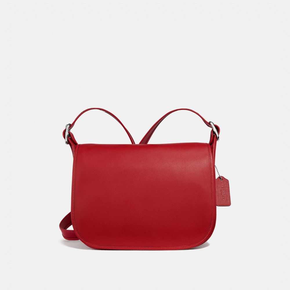 PATRICIA SADDLE BAG - F88145 - SV/TRUE RED