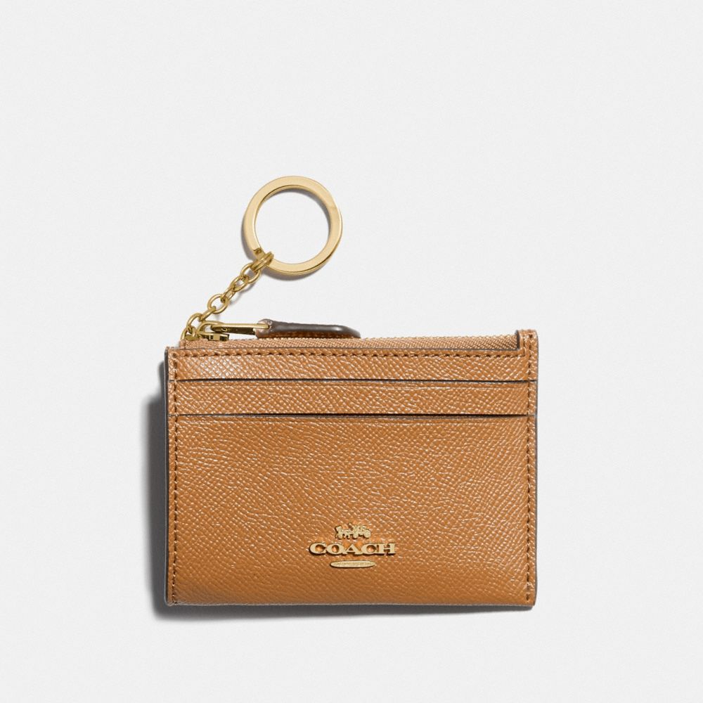 COACH F88250 Mini Skinny Id Case IM/LIGHT SADDLE