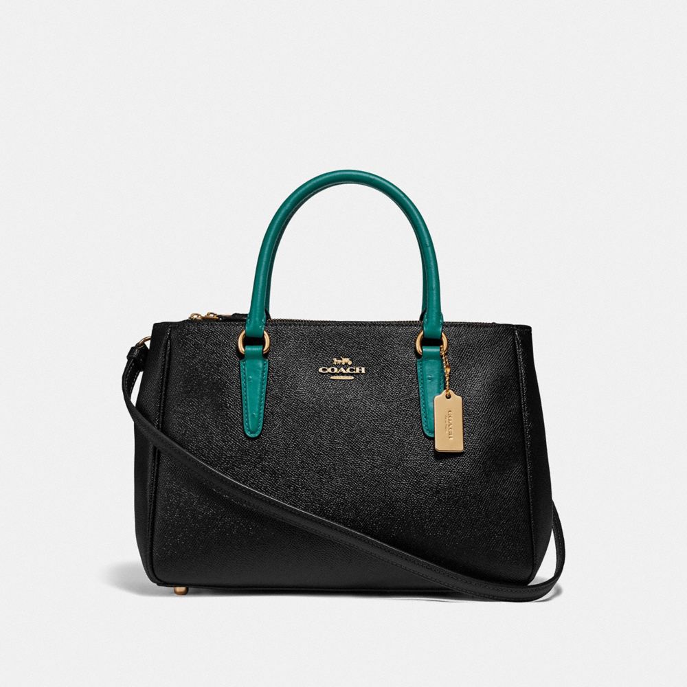 SURREY CARRYALL - IM/BLACK VIRIDIAN - COACH F88745