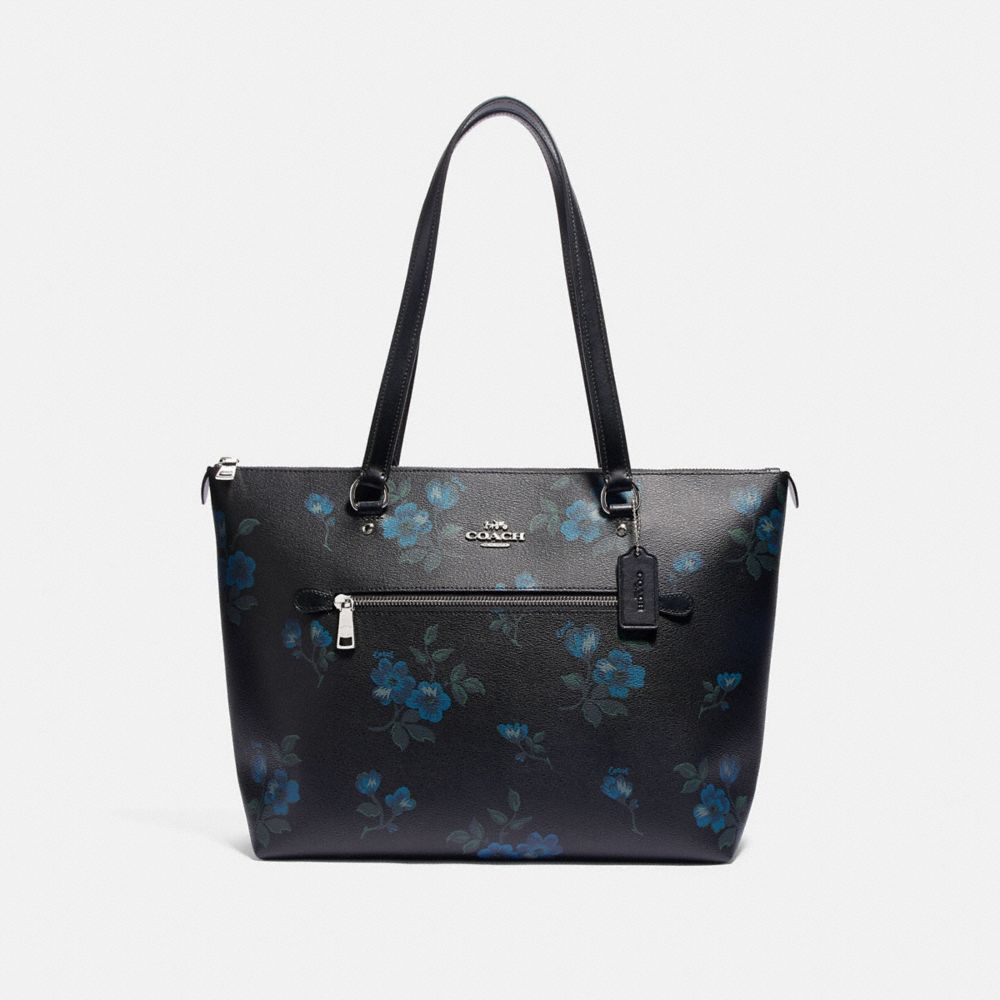 Black coach purse online with flowers