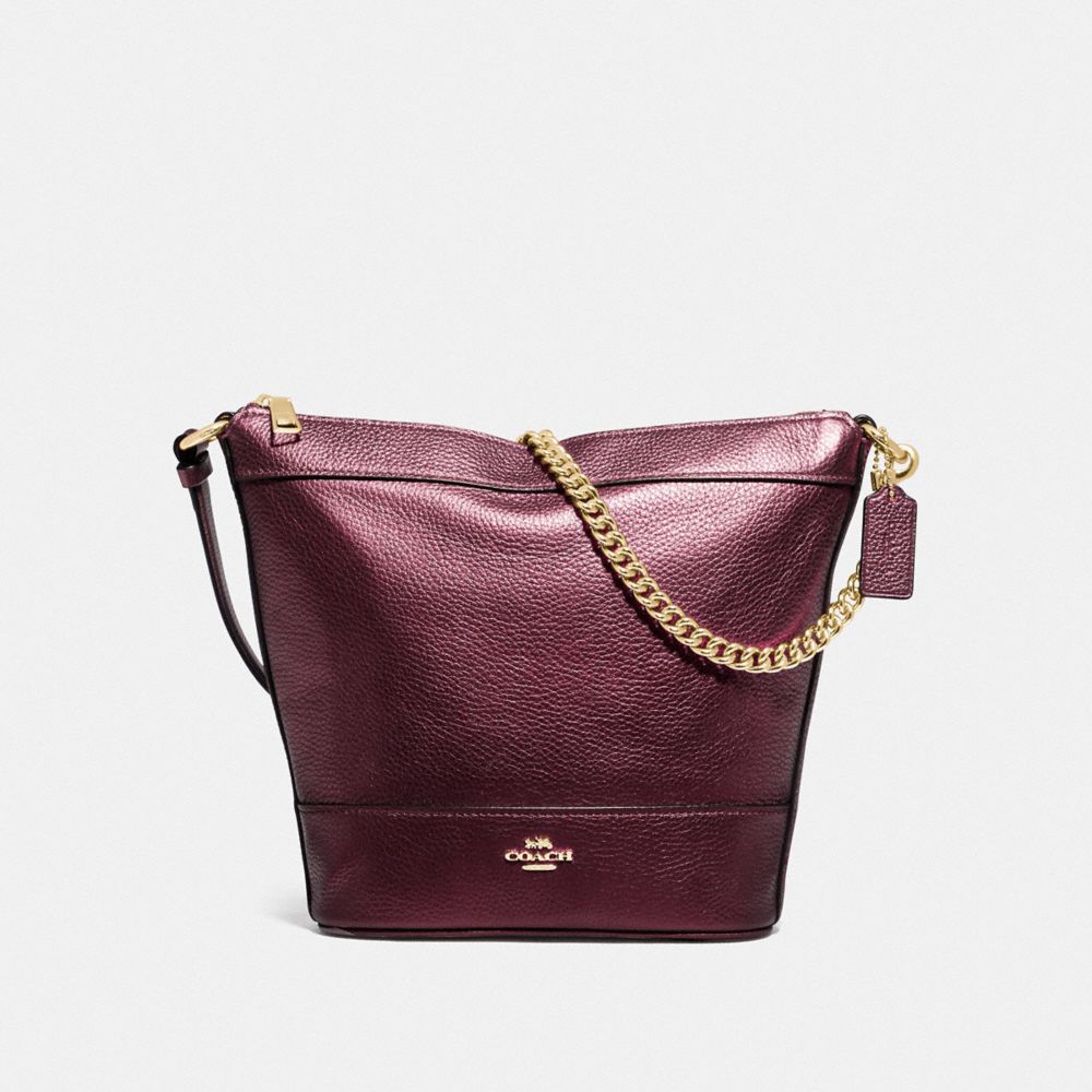 COACH F88878 Small Paxton Duffle IM/METALLIC WINE