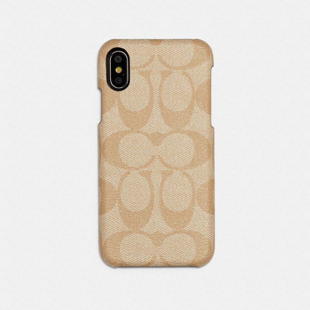 COACH F89009 - IPHONE X/XS CASE IN SIGNATURE CANVAS IVORY