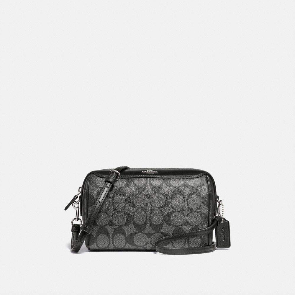 COACH F89202 - BENNETT CROSSBODY IN SIGNATURE CANVAS SV/GUNMETAL