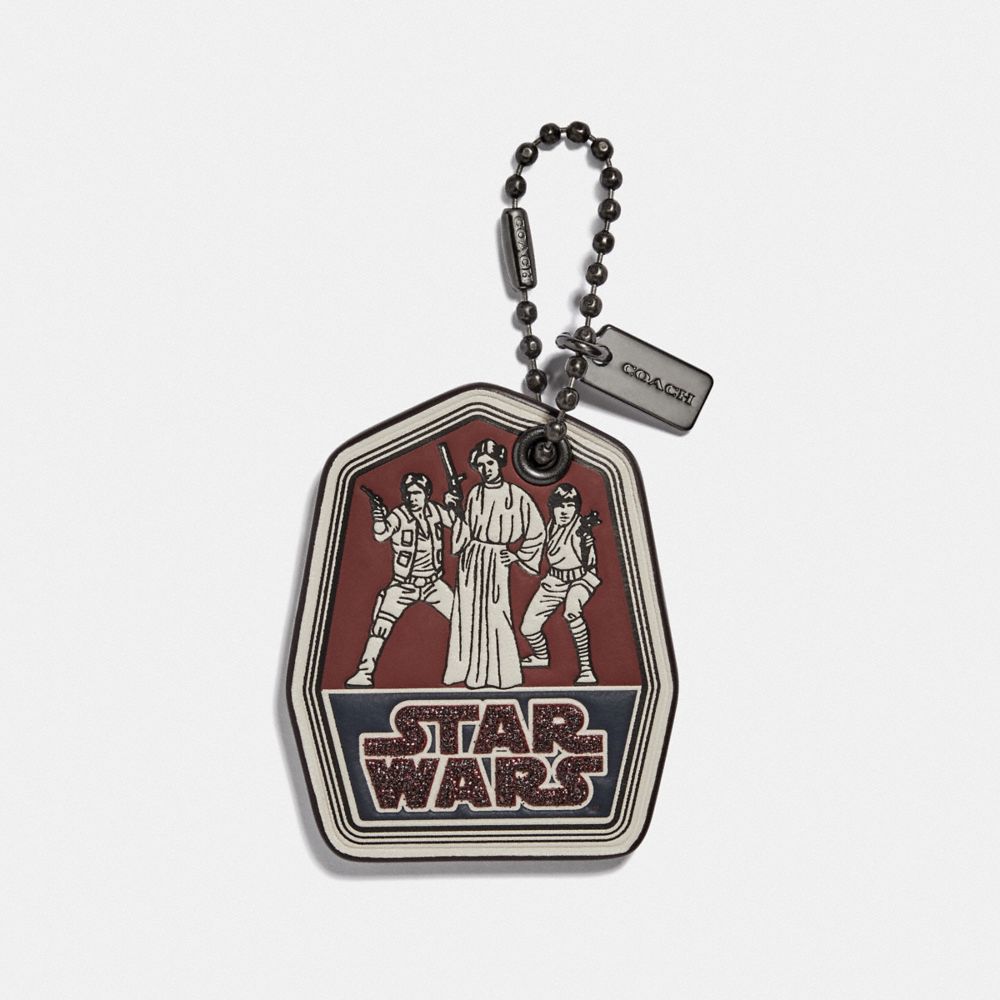 STAR WARS X COACH TRIO HANGTAG - F89372 - WINE/BLACK