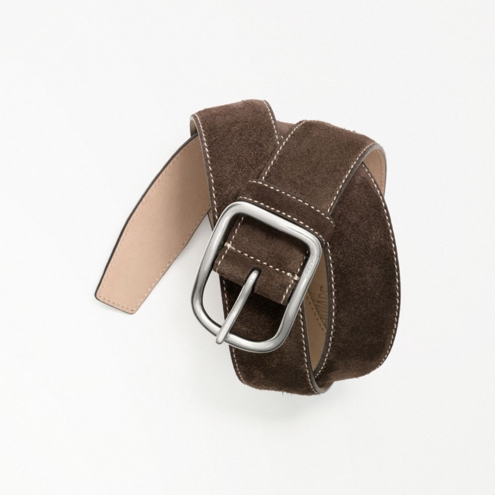 COACH F90087 - SUEDE BELT ONE-COLOR