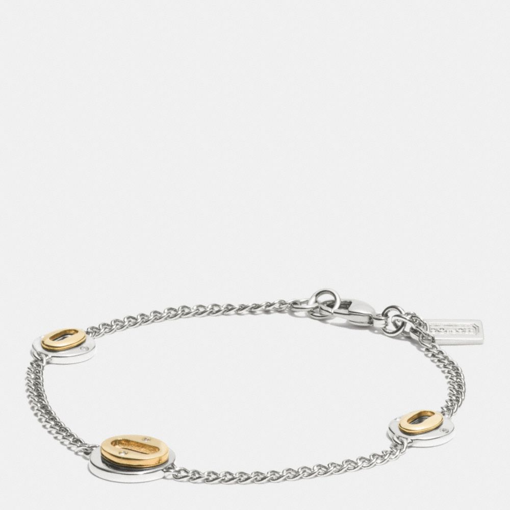 COACH f90288 LAYERED OVALS BRACELET  MULTICOLOR