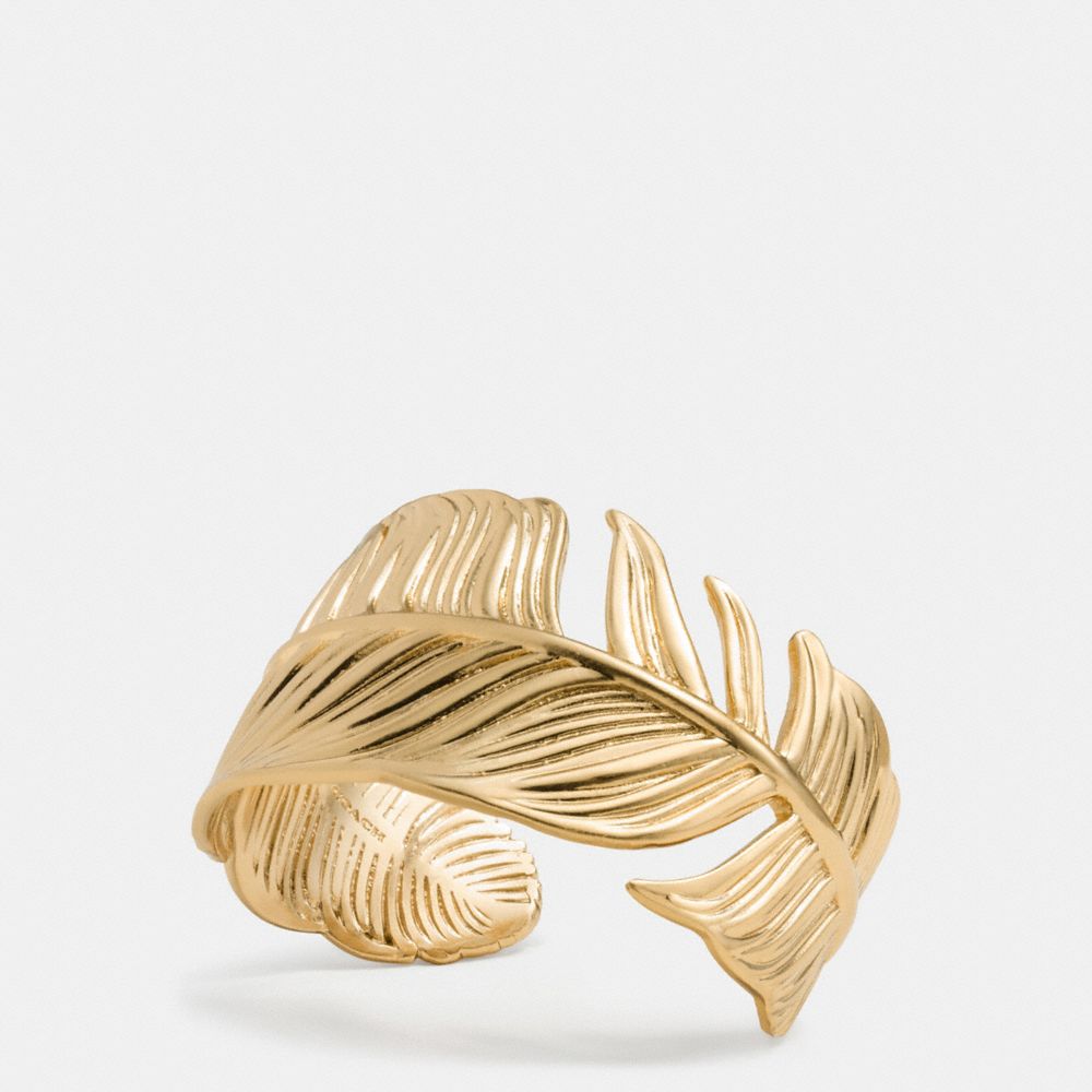 FEATHER CUFF - f90429 - GOLD