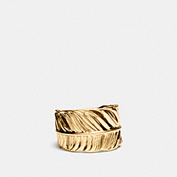 FEATHER RING - BRASS - COACH F90430