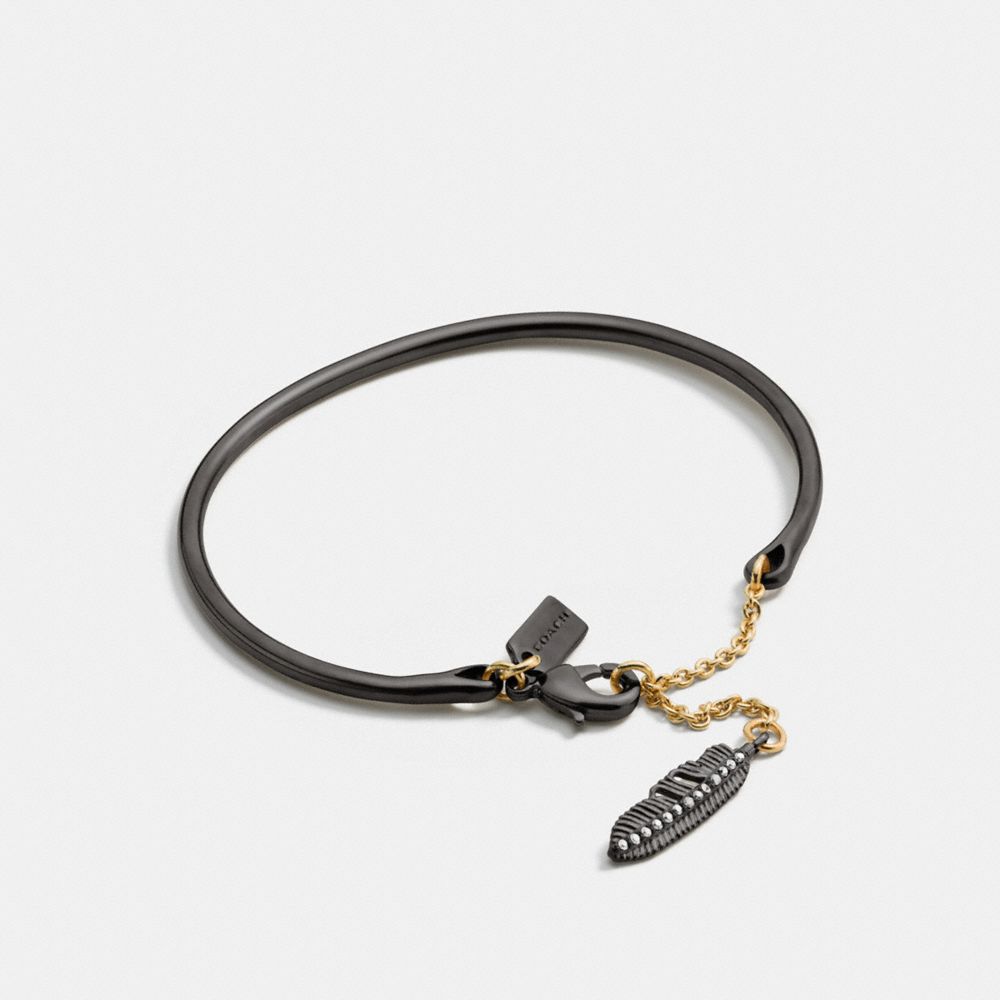 PAVE FEATHER CHARM BRACELET - MULTICOLOR - COACH F90461