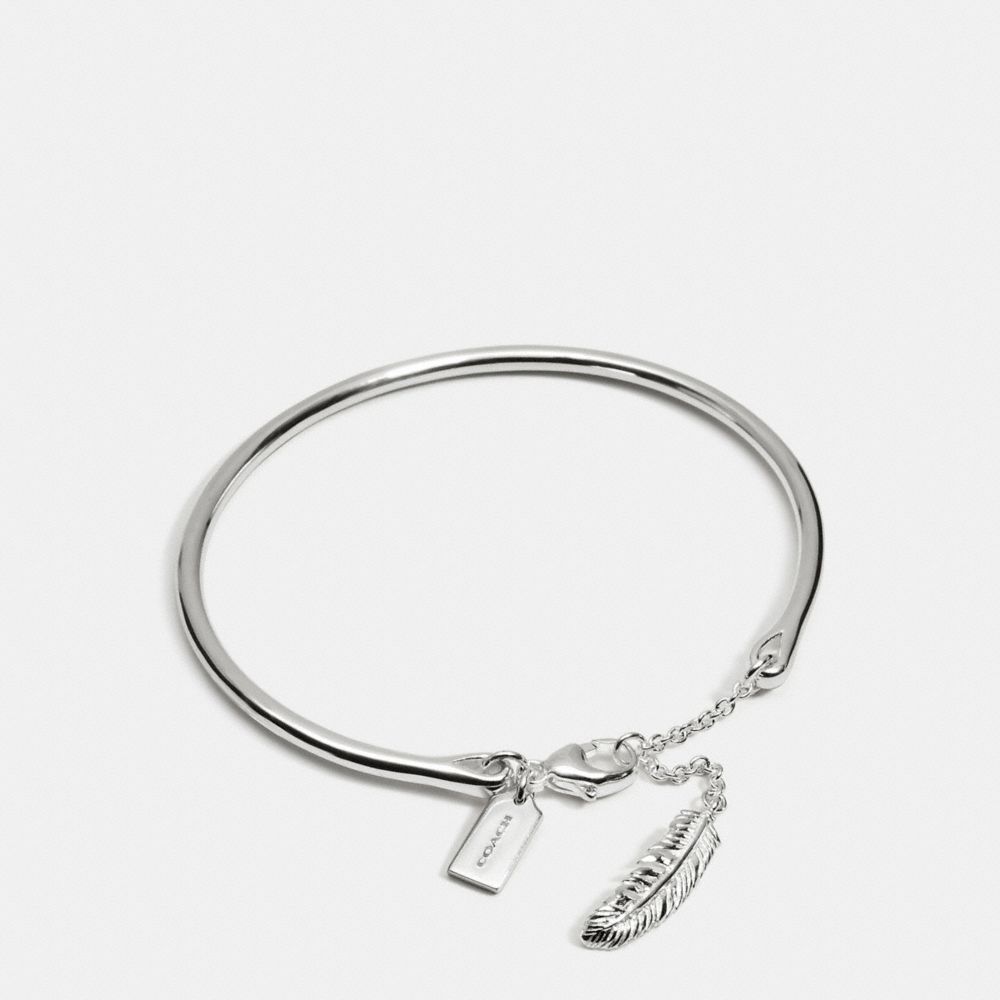 COACH STERLING FEATHER BRACELET - SILVER/SILVER - f90480