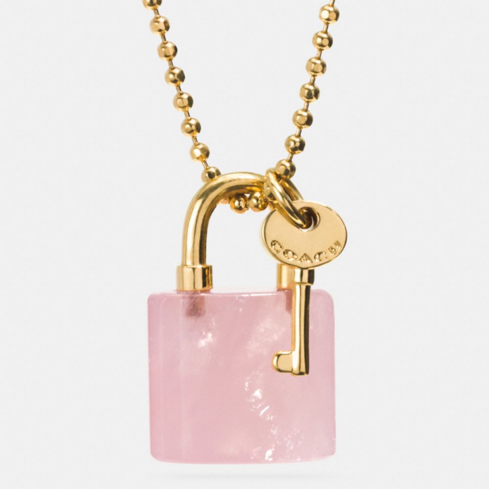 COACH F90513 Lock And Key Necklace GDPIT