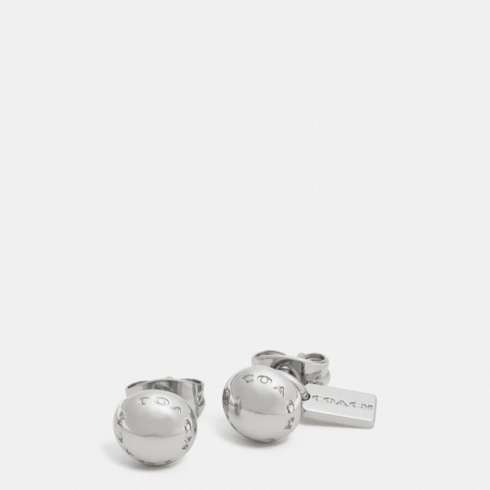 COACH RIVET STUD EARRINGS - SILVER - COACH F90558