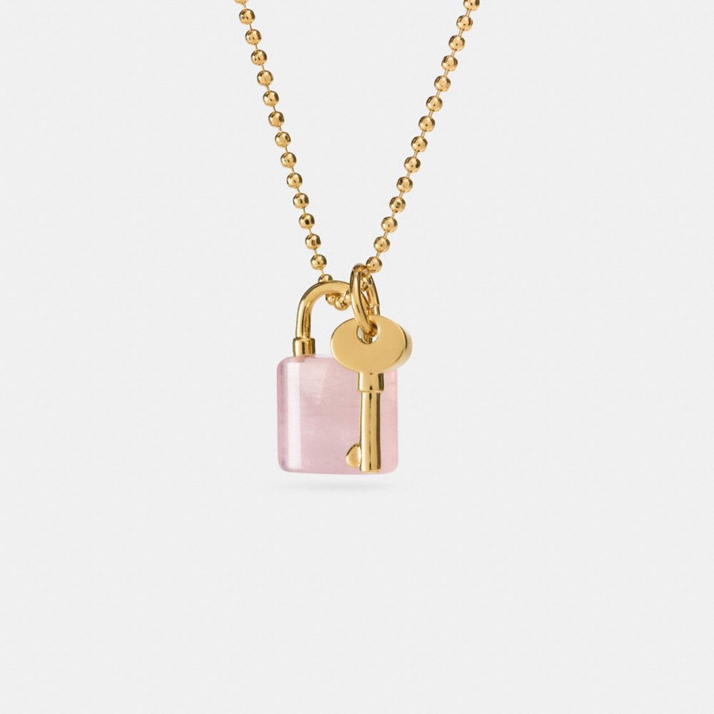COACH F90615 Lock And Key Necklace GDPIT