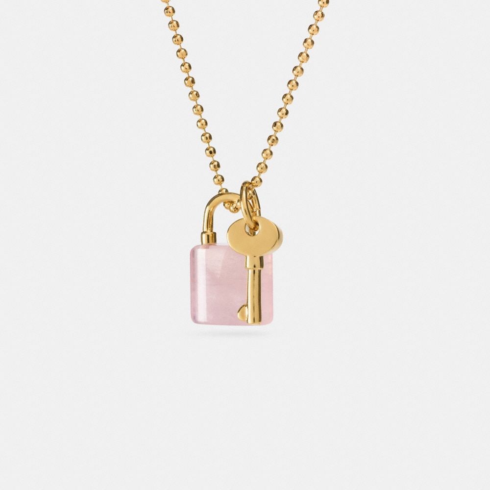 COACH F90615 - LOCK AND KEY NECKLACE GDPIT