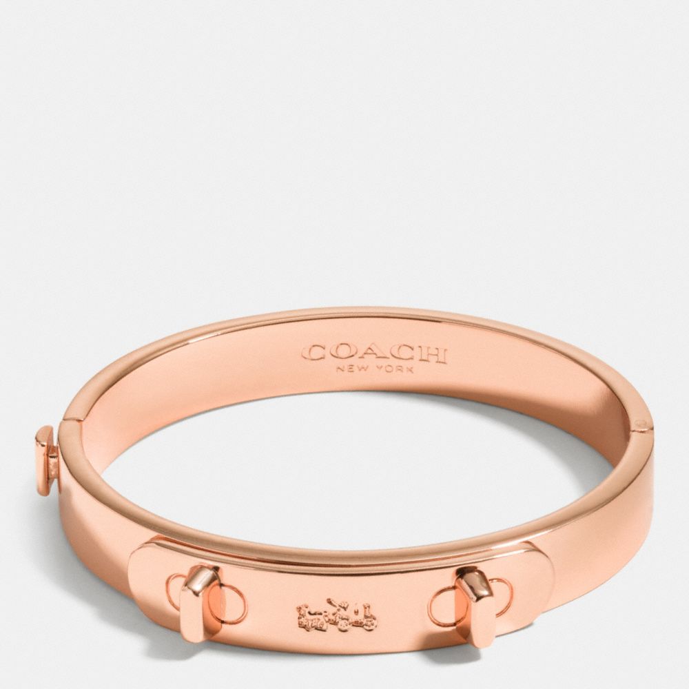 COACH F90625 - METAL SWAGGER HINGED BANGLE ROSEGOLD