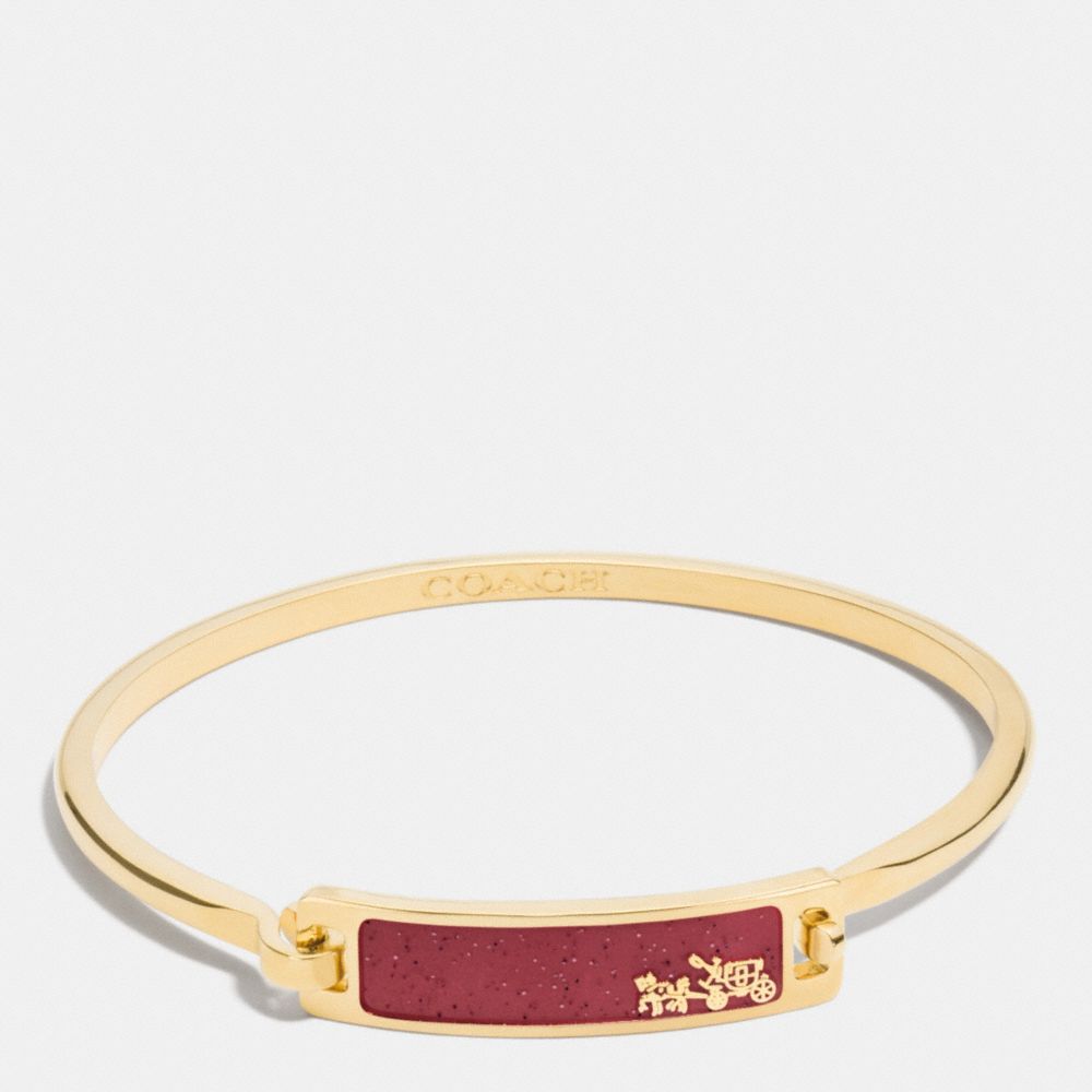 THIN ENAMEL PLAQUE TENSION BANGLE - GDBCY - COACH F90705