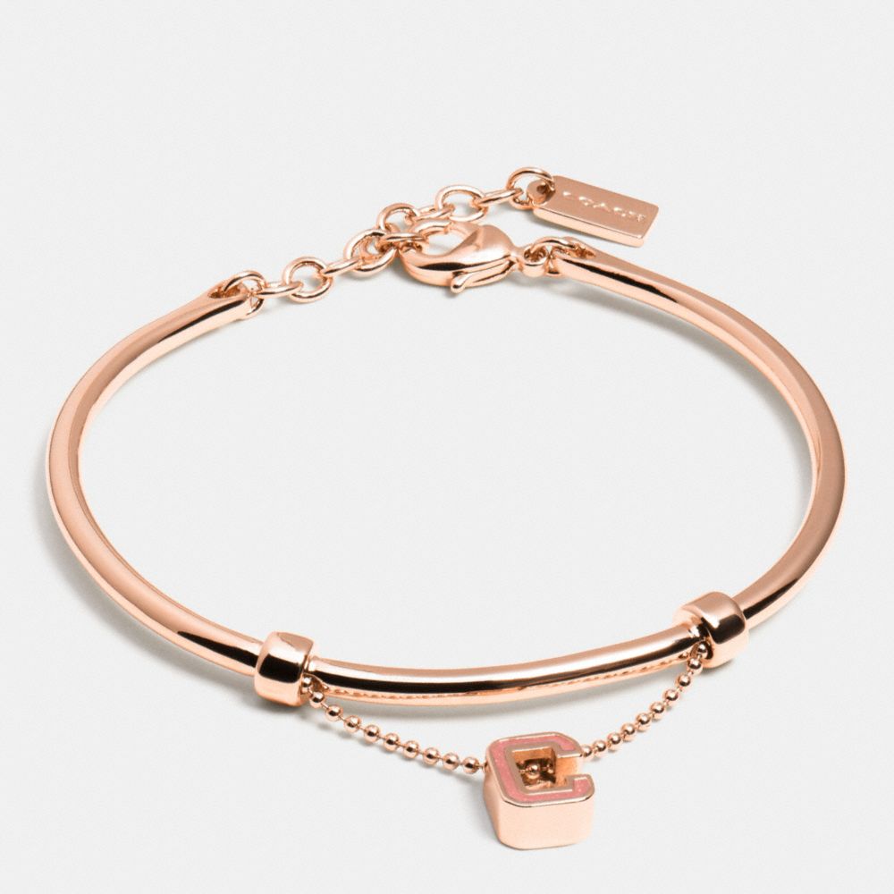 VARSITY C BRACELET - RS/CLEAR - COACH F90808