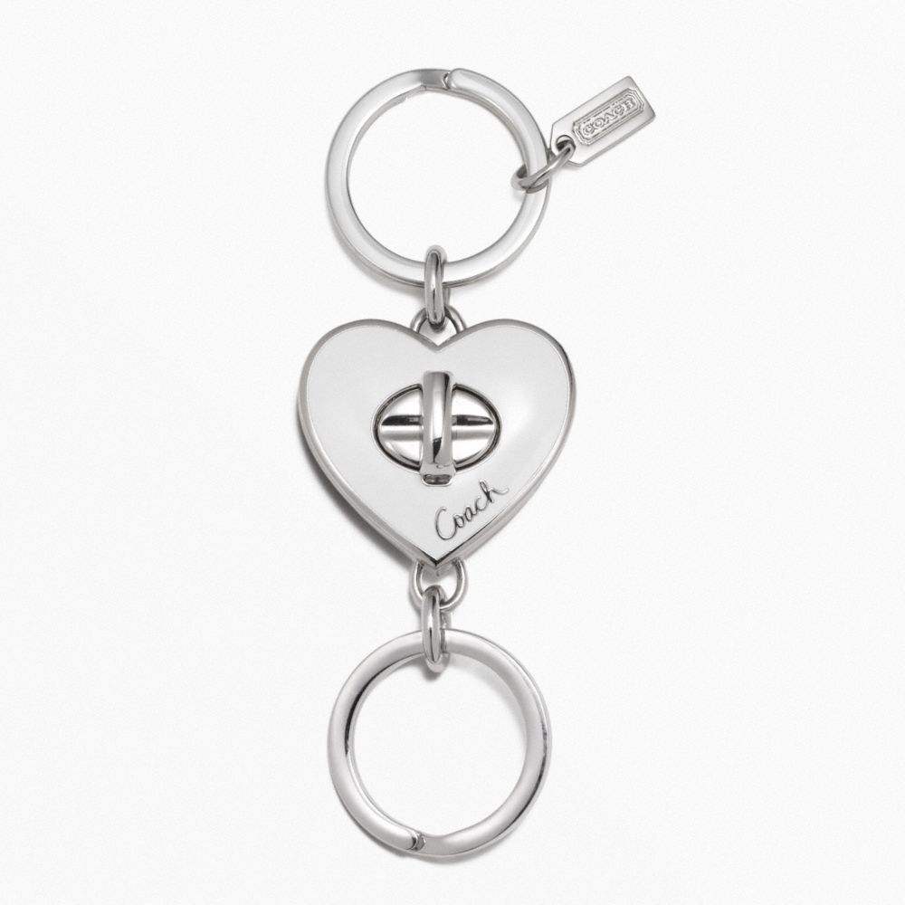 COACH F92740 Heart Valet Key Ring 