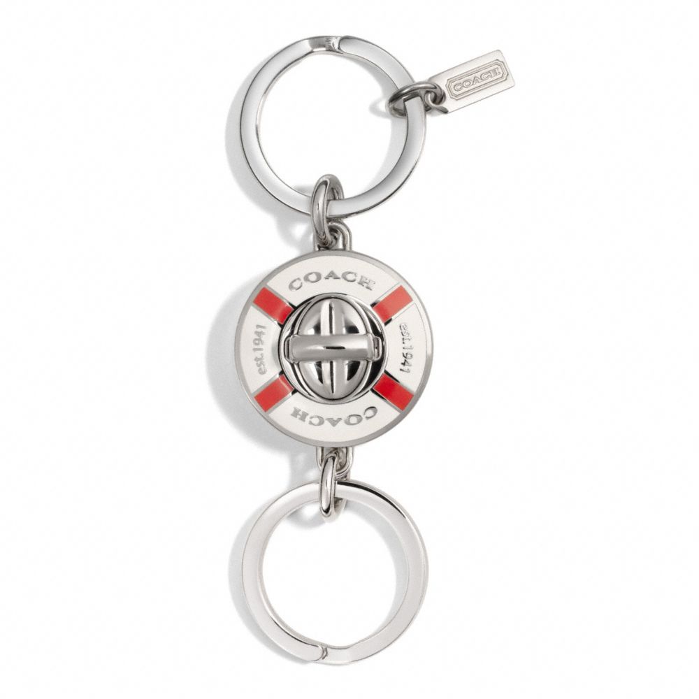 COACH LIFE PRESERVER VALET KEY RING - ONE COLOR - F92902
