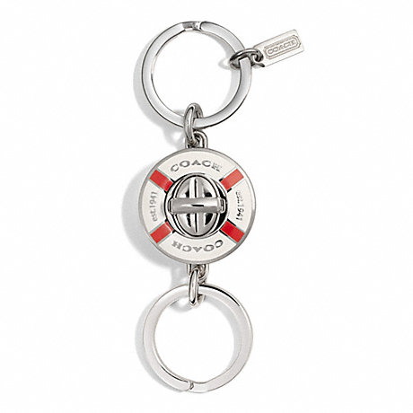 COACH F92902 LIFE PRESERVER VALET KEY RING ONE-COLOR