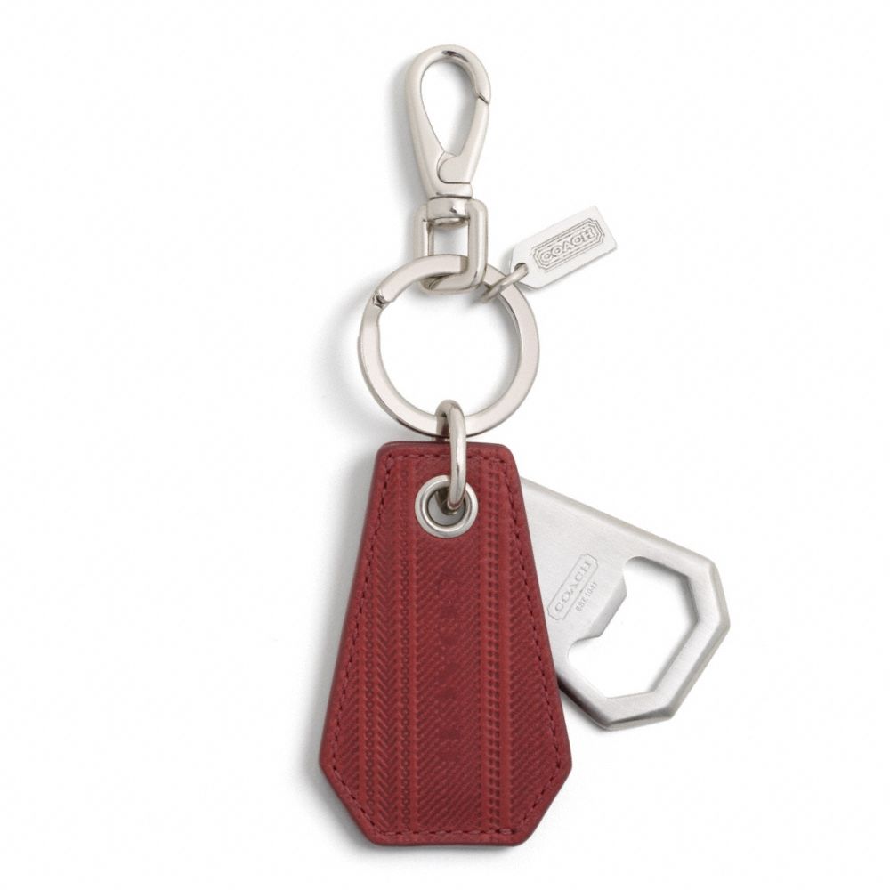 TICKING STRIPE BOTTLE OPENER KEY RING - f92997 - F92997SVDY