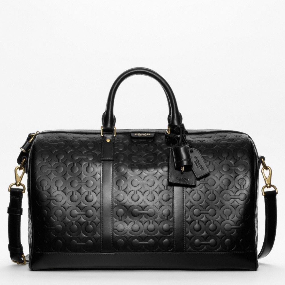 COACH CROSBY LEATHER LOGO DUFFLE -  - f93203