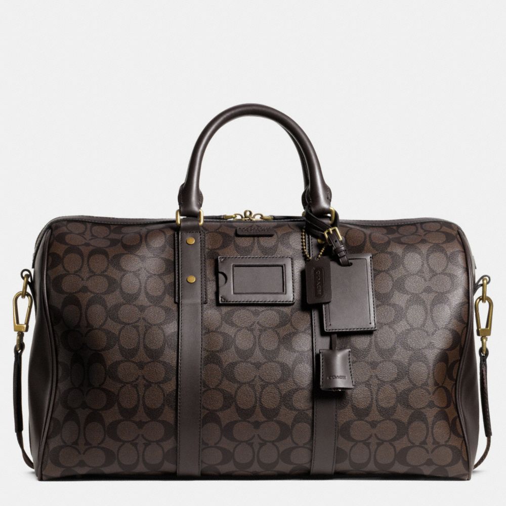 coach monogram duffle bag