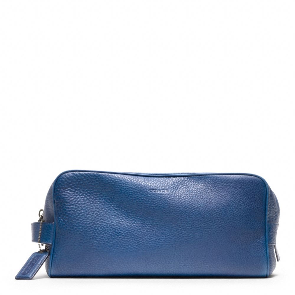 COACH F93253 BLEECKER PEBBLED LEATHER DOPP KIT VINTAGE-ROYAL