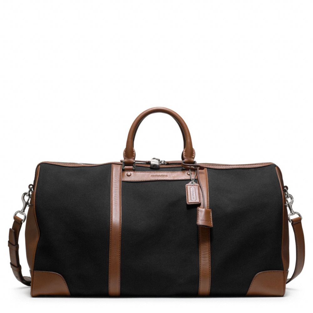 BLEECKER CANVAS CABIN BAG - f93259 - SILVER/BLACK/FAWN