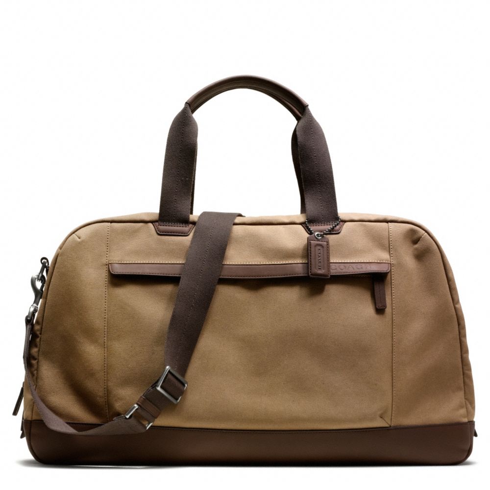 COACH F93265 Camden Canvas Slim Duffle GUNMETAL/KHAKI