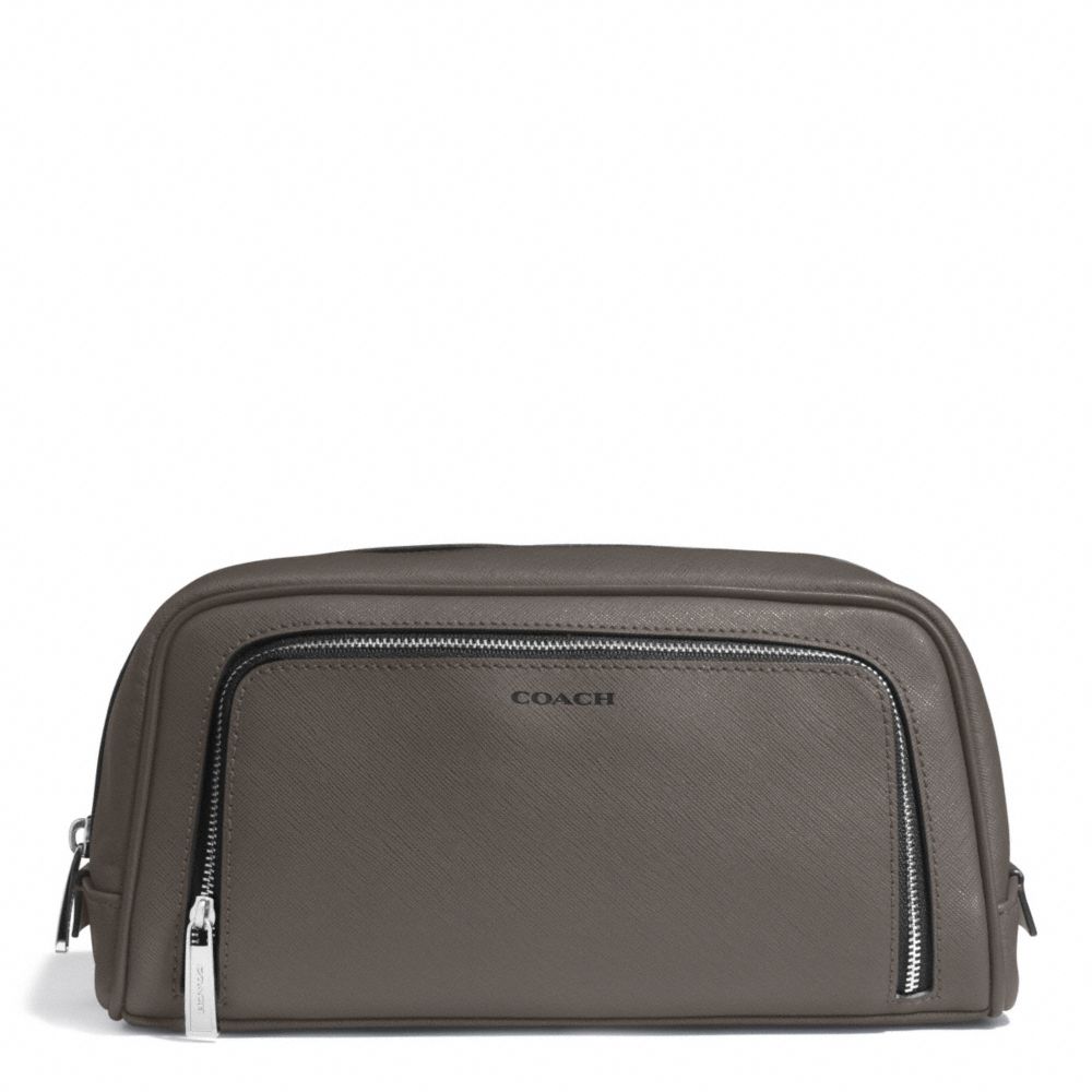 COACH SAFFIANO GROOMING TRAVEL KIT - SV/STERLING - f93320