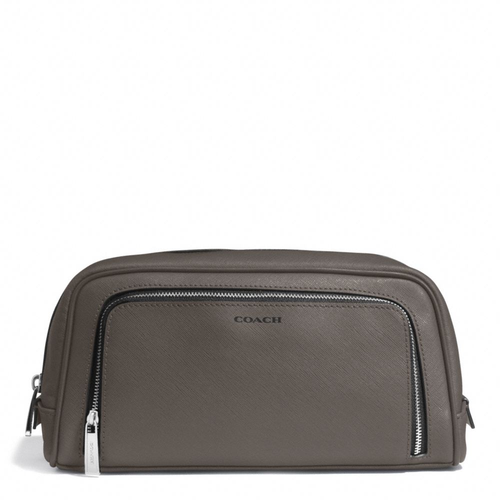 COACH F93320 SAFFIANO GROOMING TRAVEL KIT SV/STERLING