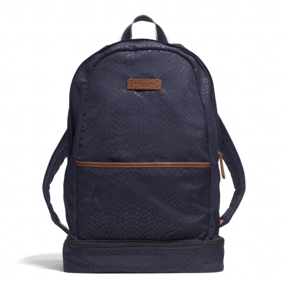 VARICK NYLON PACKABLE DAYPACK - GUNMETAL/NAVY MULTI - COACH F93372