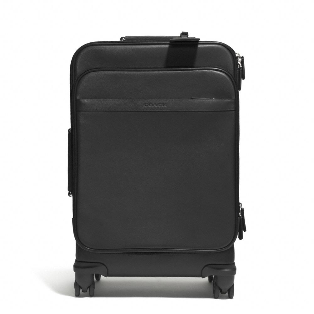 LEXINGTON SAFFIANO 22 INCH WHEELALONG - COACH F93385 - SILVER/BLACK