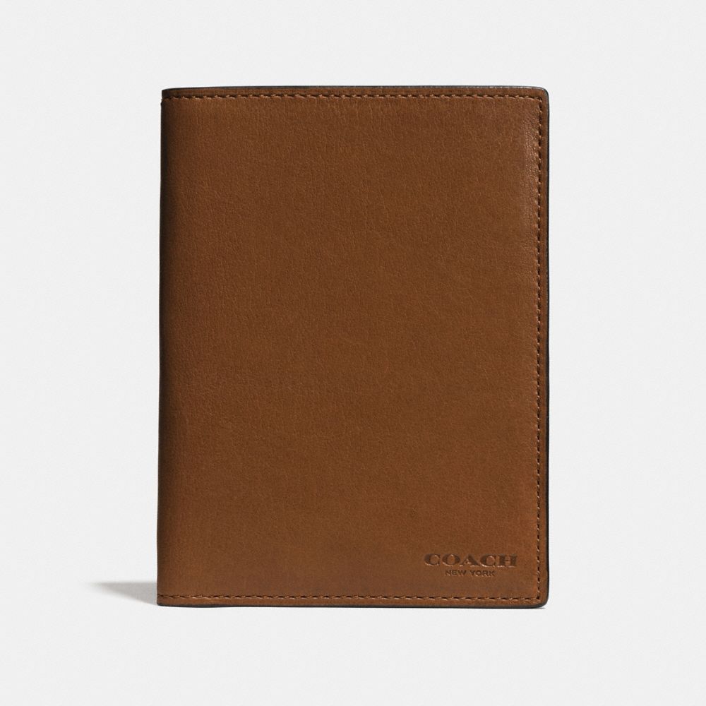 PASSPORT CASE - DARK SADDLE - COACH F93426